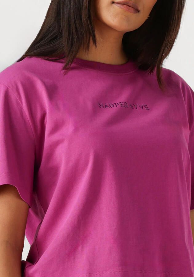 HARPER & YVE Dames Tops & T-shirts Croppedlogo-ss Paars - Foto 2