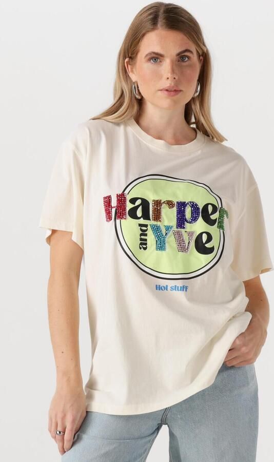 HARPER & YVE Dames Tops & T-shirts Hotstuff-ss Wit - Foto 4