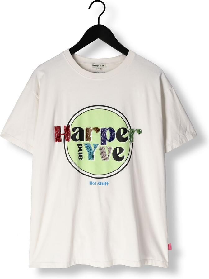 HARPER & YVE Dames Tops & T-shirts Hotstuff-ss Wit