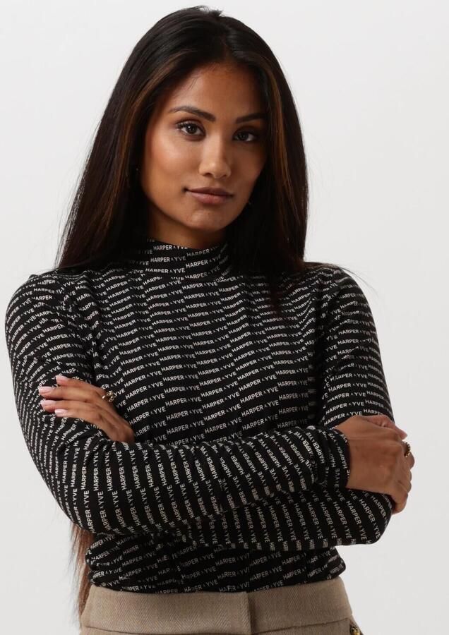 HARPER & YVE Dames Tops & T-shirts Jane-ls Zwart - Foto 4