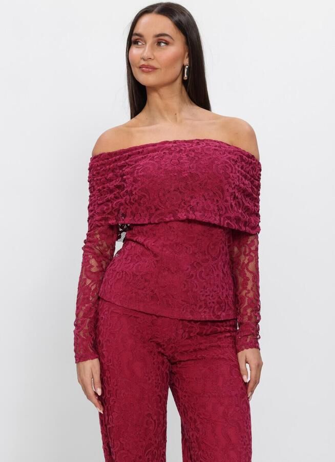 HARPER & YVE Dames Tops & T-shirts Jenthe-ls Fuchsia