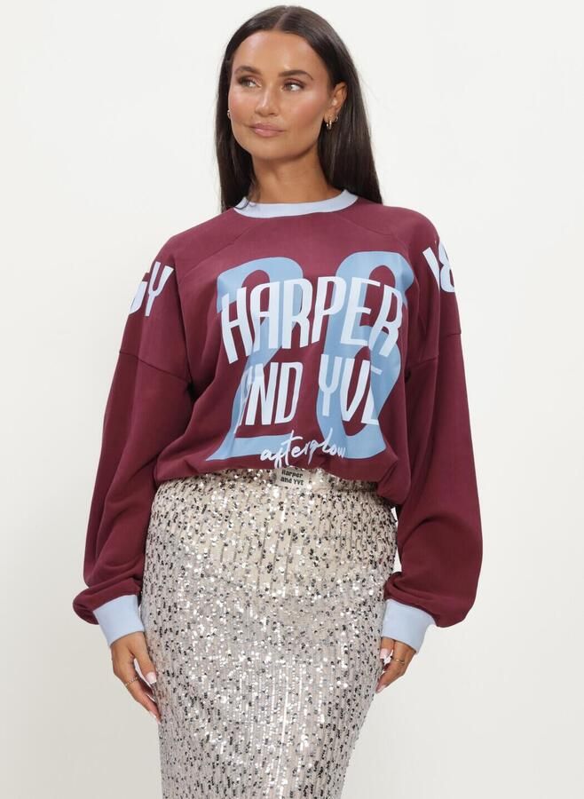 HARPER & YVE Dames Tops & T-shirts Race-sw Bordeaux