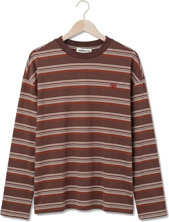 HARPER & YVE Dames Tops & T-shirts Tommy-ls Bruin - Foto 2