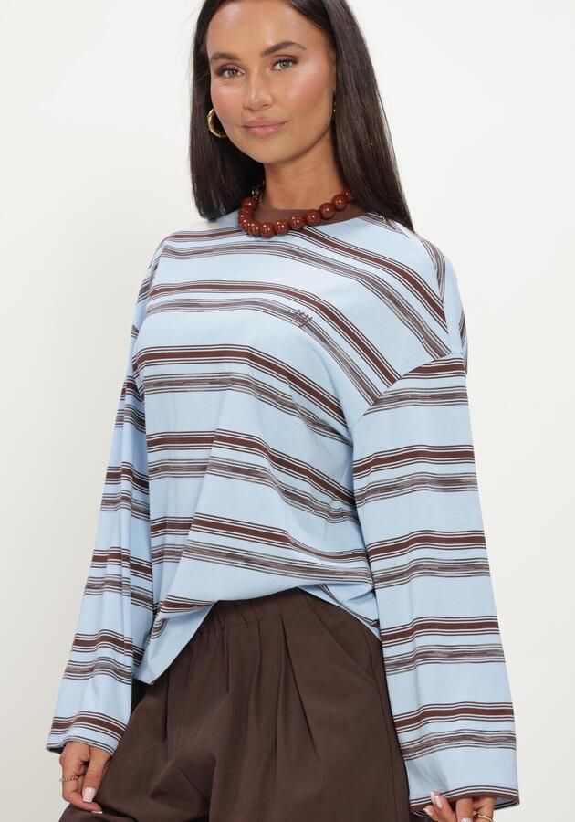 HARPER & YVE Dames Tops & T-shirts Tommy-ls Lichtblauw - Foto 4