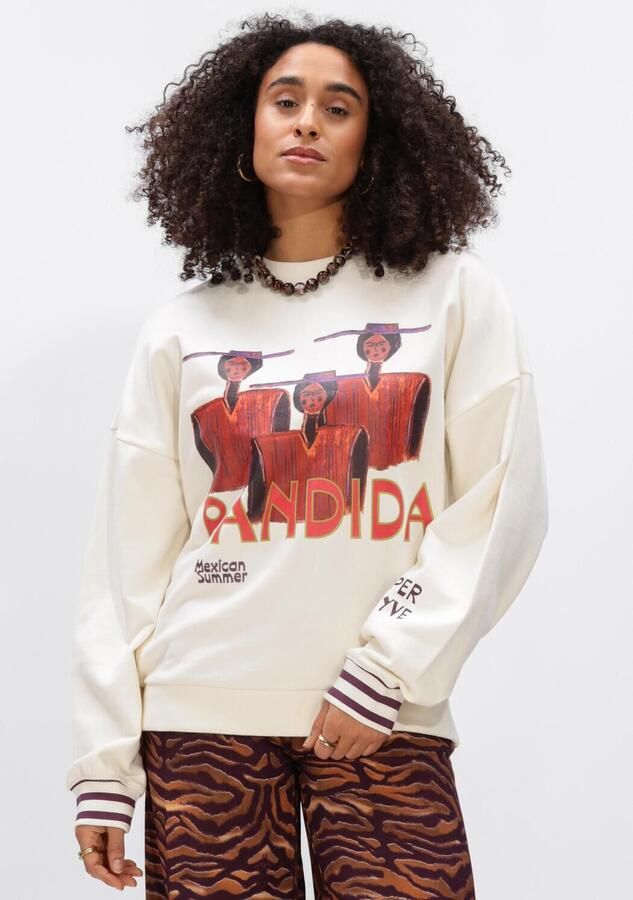 HARPER & YVE Dames Truien & Vesten Bandida-sw Ecru