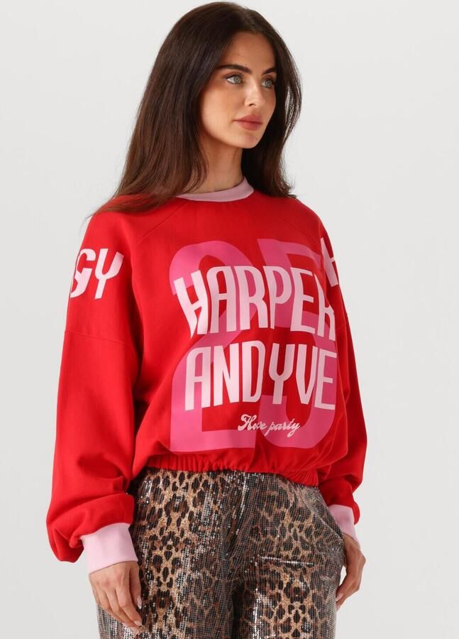 HARPER & YVE Dames Truien & Vesten Howweparty-sw Rood - Foto 4