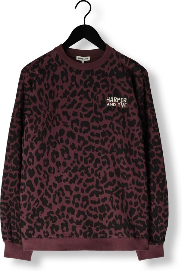 HARPER & YVE Dames Truien & Vesten Leopard-sw Paars - Foto 3