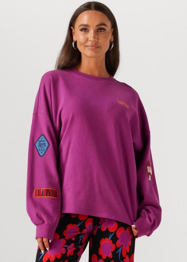 HARPER & YVE Dames Truien & Vesten Patch-sw Paars - Foto 2