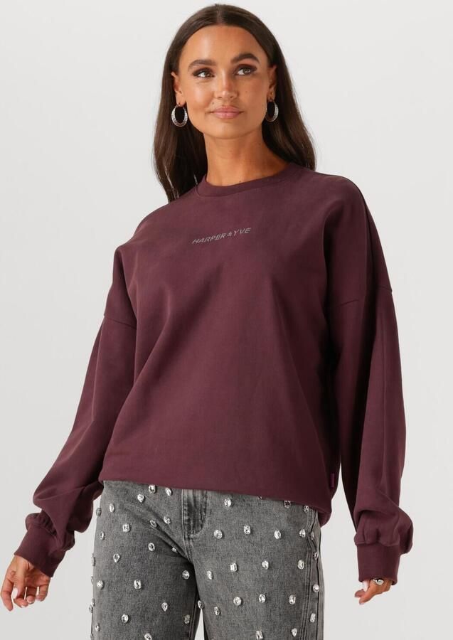 HARPER & YVE Dames Truien & Vesten Rhinestone-sw Bordeaux - Foto 4