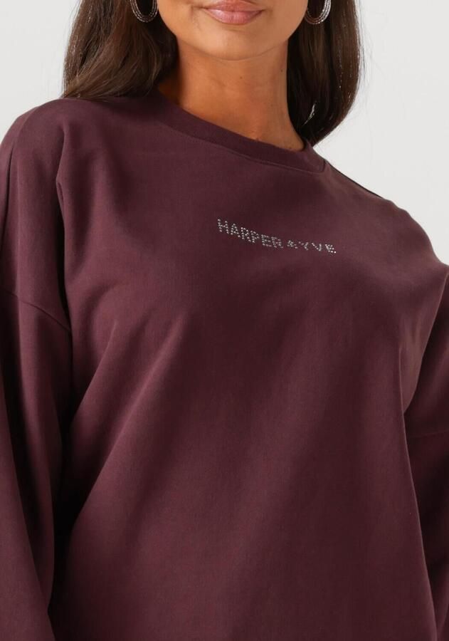 HARPER & YVE Dames Truien & Vesten Rhinestone-sw Bordeaux - Foto 2