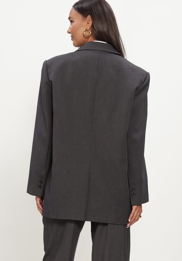 HAUTE L'AMITIÉ Haute L'Amitié Dames Blazers Amy Oversize Triangle Blazer Donkergrijs - Foto 3