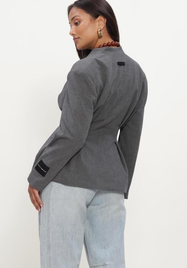 HAUTE L'AMITIÉ Haute L'Amitié Dames Blazers Enna Waist Pleat Blazer Grijs