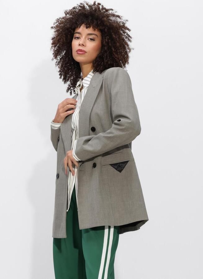 HAUTE L'AMITIÉ Haute L'Amitié Dames Blazers Nicole Low Triangle Blazer Taupe