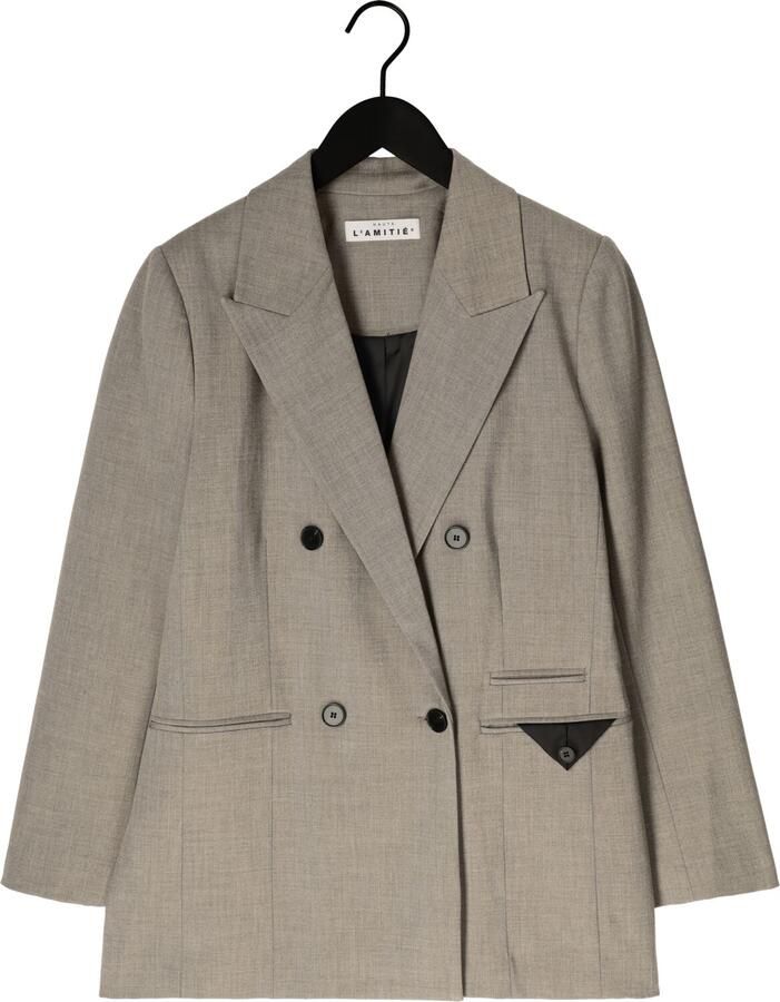 HAUTE L'AMITIÉ Haute L'Amitié Dames Blazers Nicole Low Triangle Blazer Taupe - Foto 2