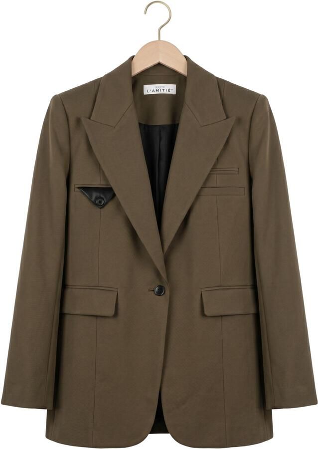 HAUTE L'AMITIÉ Haute L'Amitié Dames Blazers Premiere Hook Blazer Khaki - Foto 2