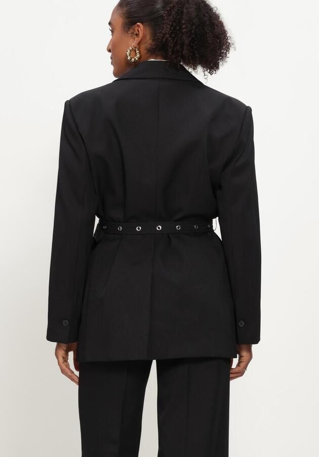 HAUTE L'AMITIÉ Haute L'Amitié Dames Blazers Premiere Oversize Belt Blazer Zwart - Foto 3