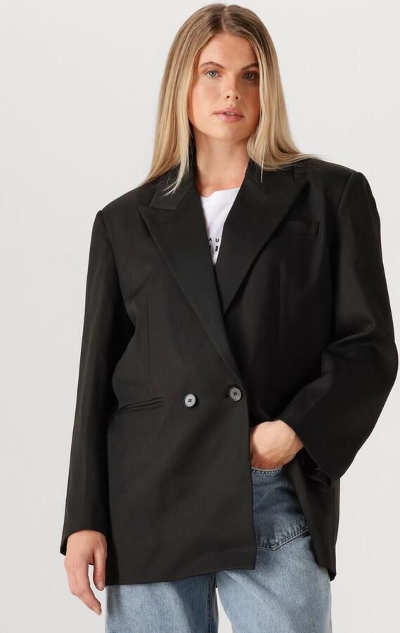 HAUTE L'AMITIÉ Haute L'Amitié Dames Blazers Premiere Oversize Triangle Blazer Zwart - Foto 4