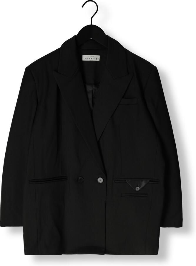 HAUTE L'AMITIÉ Haute L'Amitié Dames Blazers Premiere Oversize Triangle Blazer Zwart