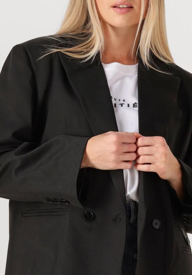 HAUTE L'AMITIÉ Haute L'Amitié Dames Blazers Premiere Oversize Triangle Blazer Zwart - Foto 2