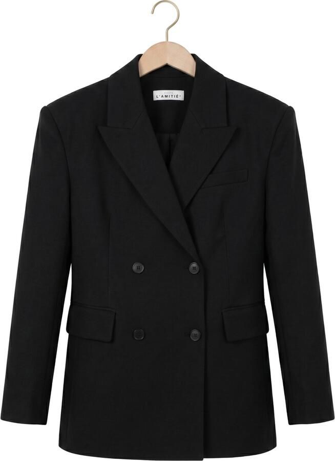 HAUTE L'AMITIÉ Haute L'Amitié Dames Blazers Premiere Waist Fit Blazer Zwart - Foto 2