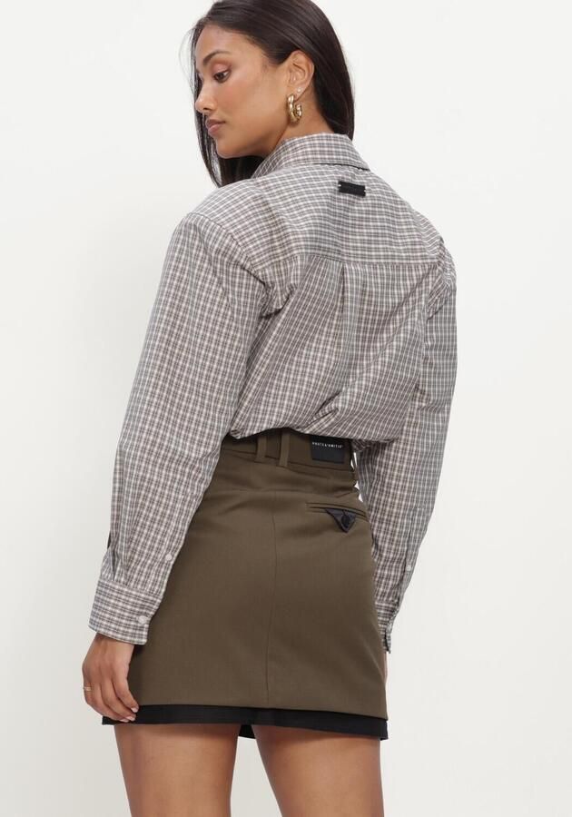 HAUTE L'AMITIÉ Haute L'Amitié Dames Blouses Chess Tie Shirt Beige - Foto 2