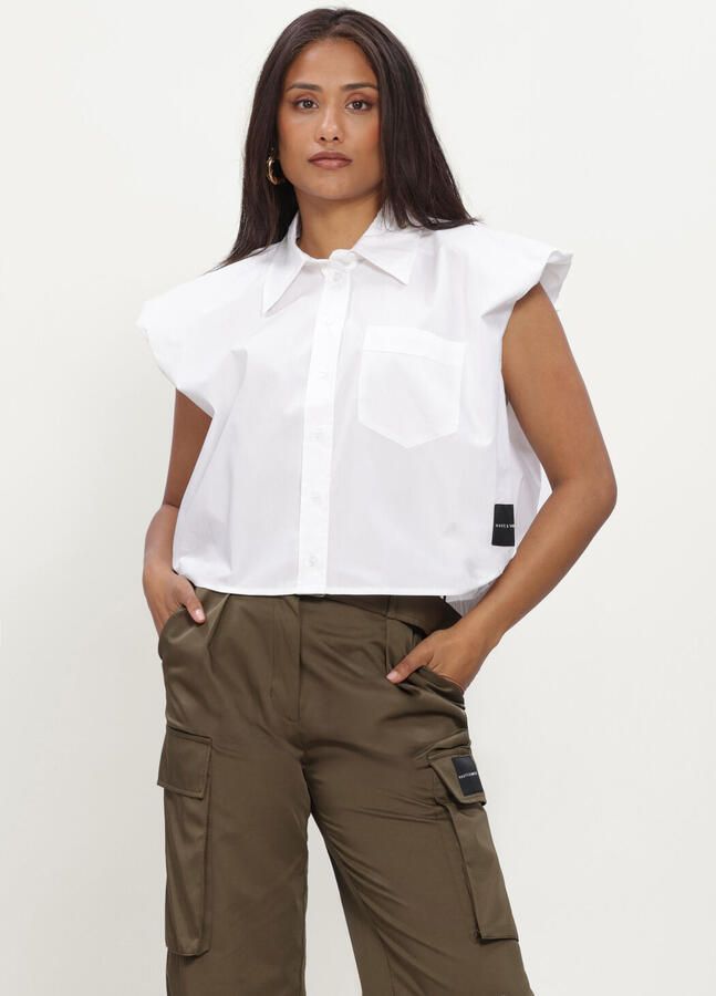 HAUTE L'AMITIÉ Dames Blouses Dinnie Ns Poplin Shirt Wit - Foto 3