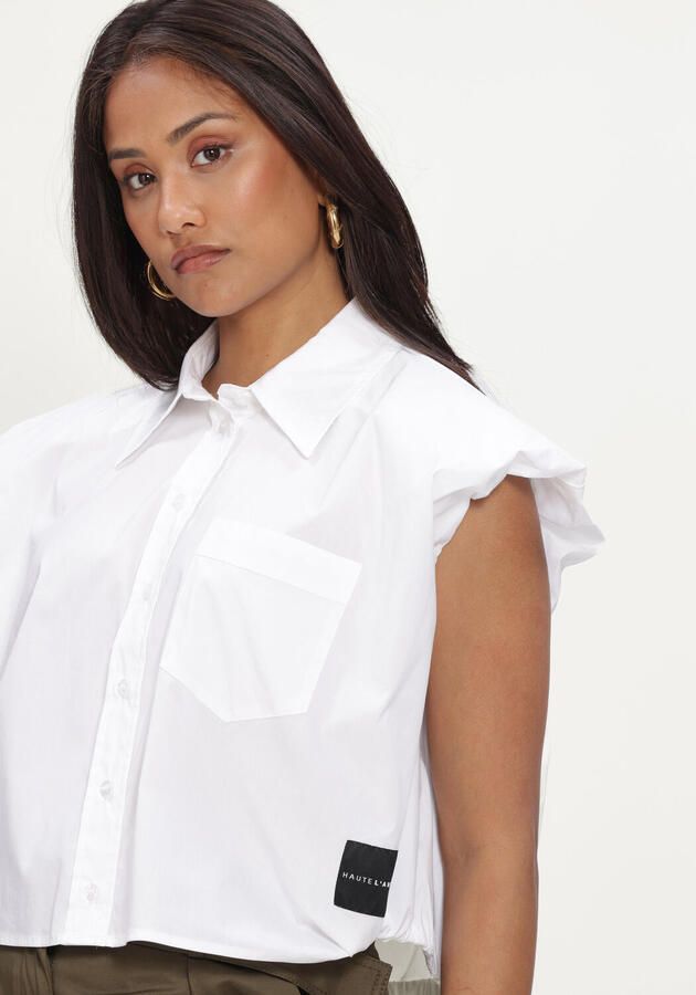 HAUTE L'AMITIÉ Dames Blouses Dinnie Ns Poplin Shirt Wit - Foto 4