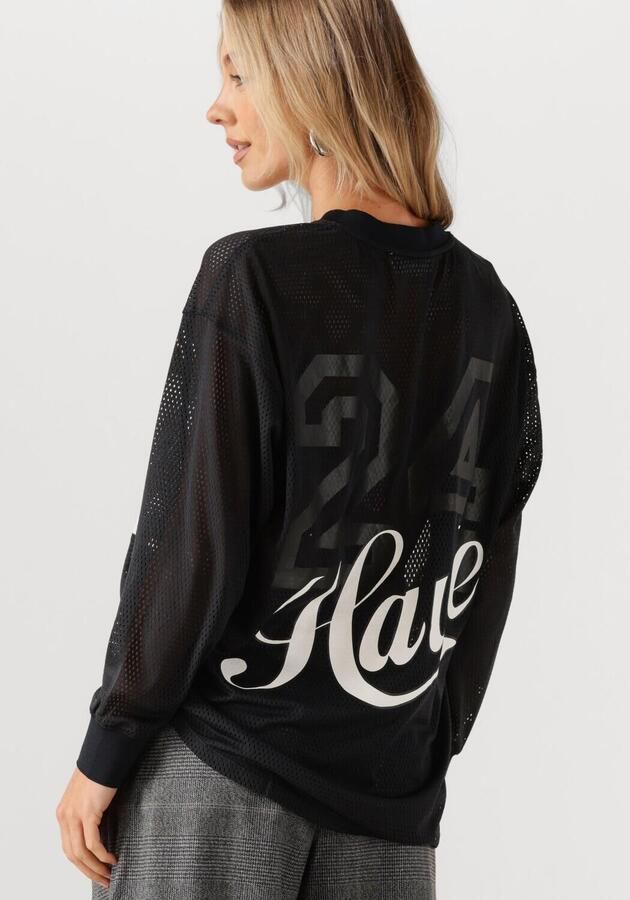 HAUTE L'AMITIÉ Haute L'Amitié Dames Blouses Drift Mix Logo Blouse Zwart - Foto 2