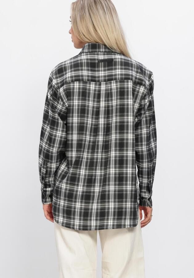 HAUTE L'AMITIÉ Haute L'Amitié Dames Blouses Haute Check Shirt Zwart - Foto 2