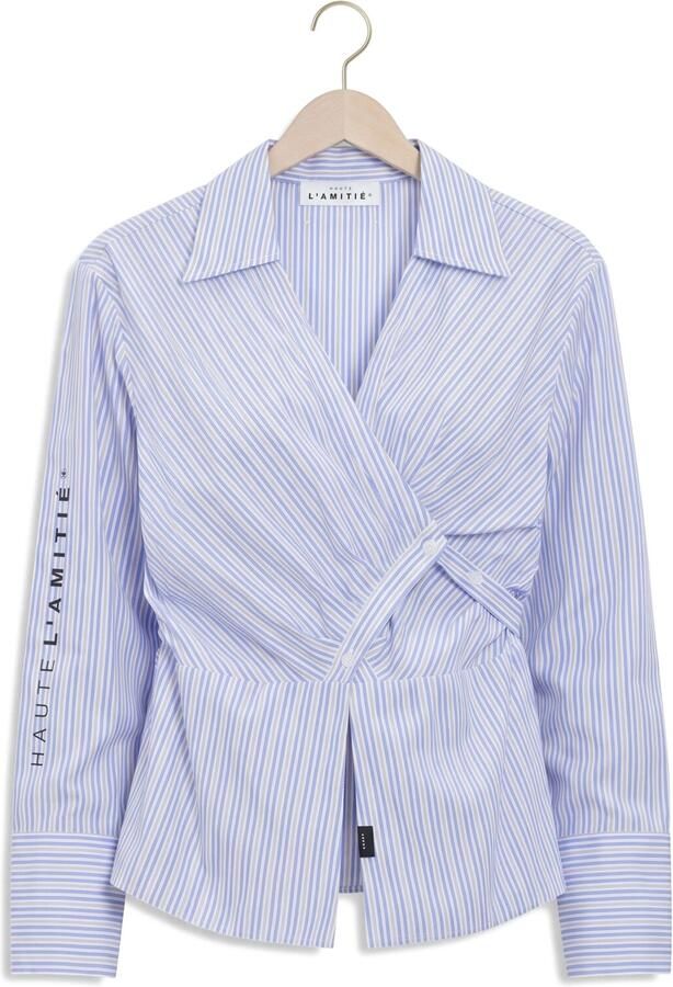 HAUTE L'AMITIÉ Haute L'Amitié Dames Blouses Nina Strap Shirt Blauw - Foto 4