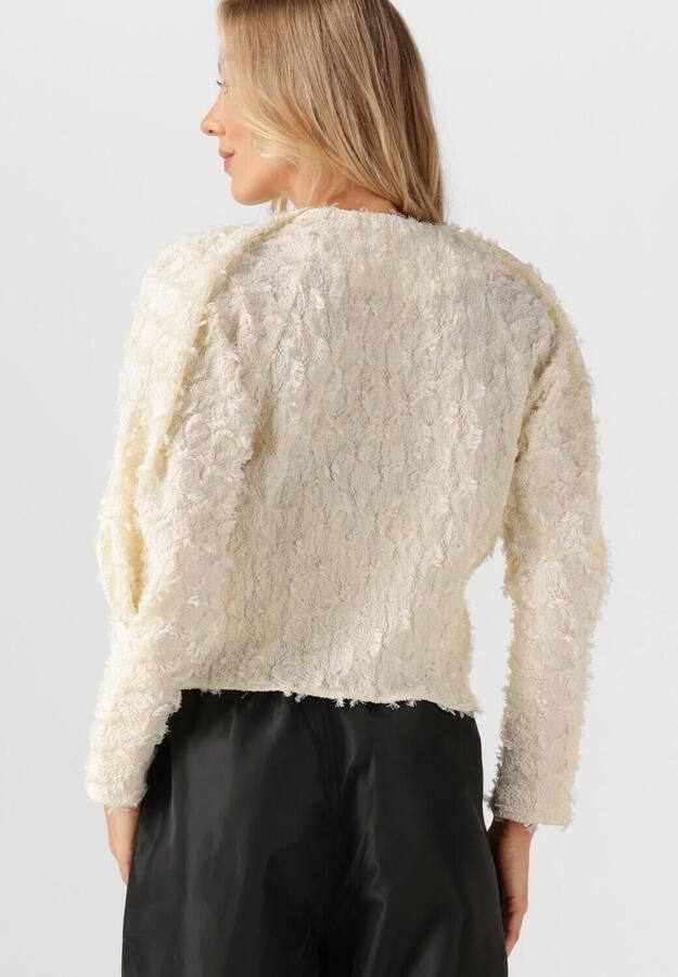 HAUTE L'AMITIÉ Haute L'Amitié Dames Blouses Stuff Structre V-blouse Creme - Foto 3