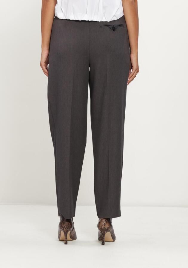 HAUTE L'AMITIÉ Haute L'Amitié Dames Broeken Amy Crop Tall Pant Donkergrijs - Foto 2