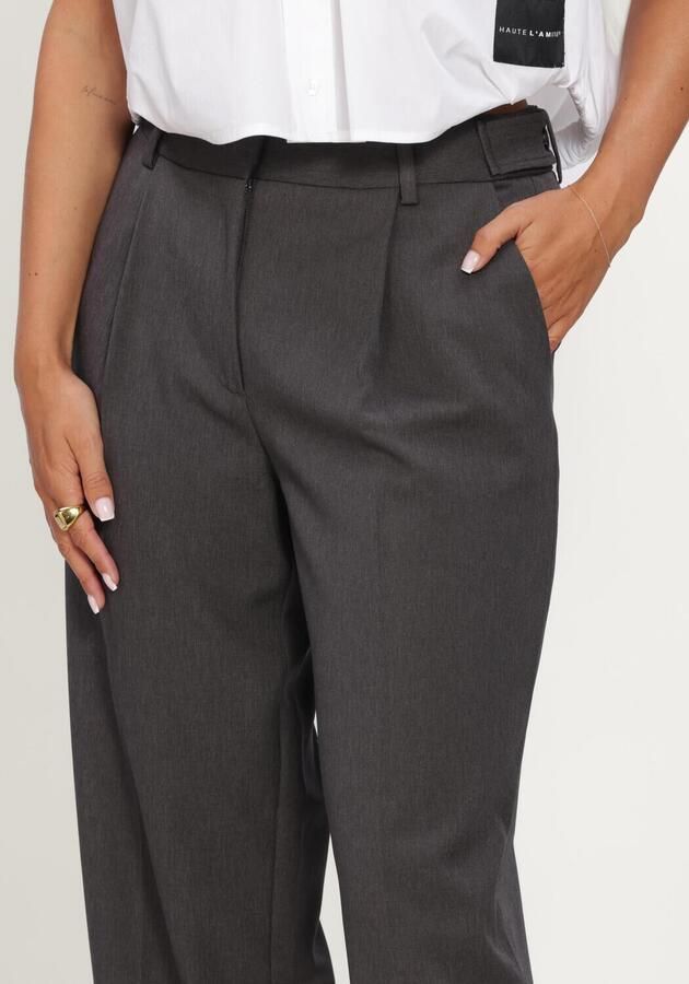 HAUTE L'AMITIÉ Haute L'Amitié Dames Broeken Amy Crop Tall Pant Donkergrijs - Foto 3