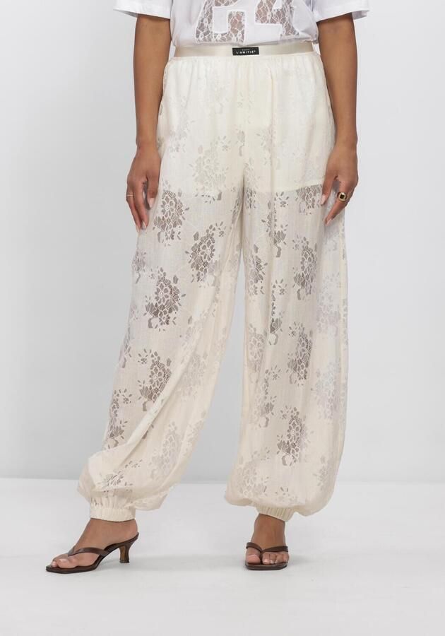 HAUTE L'AMITIÉ Haute L'Amitié Dames Broeken Bella Lace Harem Tall Pant Creme