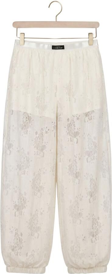 HAUTE L'AMITIÉ Haute L'Amitié Dames Broeken Bella Lace Harem Tall Pant Creme - Foto 4