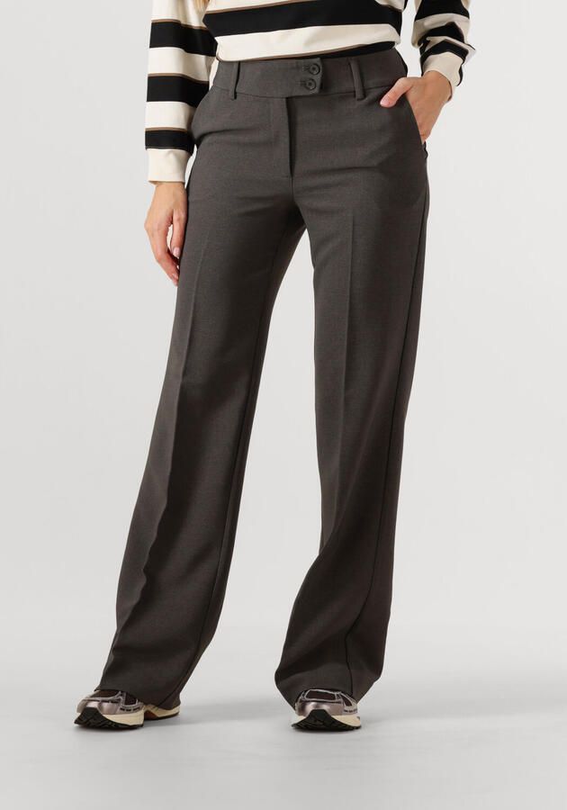 HAUTE L'AMITIÉ Haute L'Amitié Dames Broeken Emerald Tall Pant Donkergrijs - Foto 4