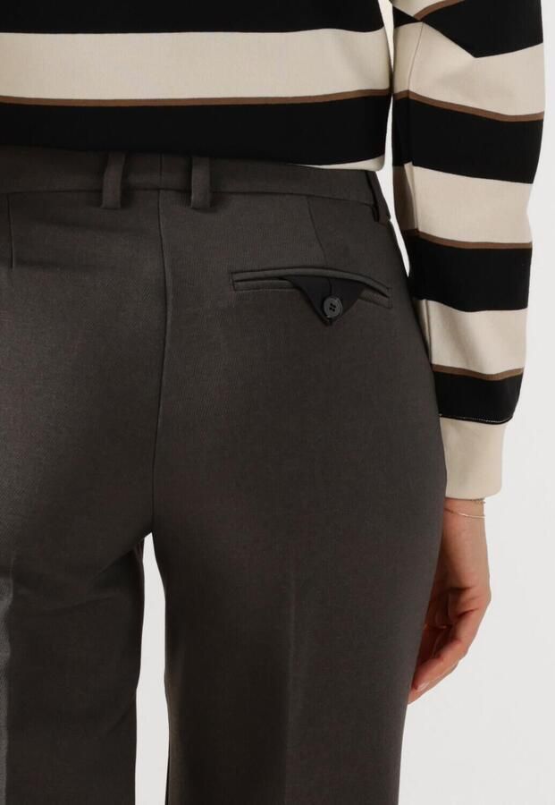 HAUTE L'AMITIÉ Haute L'Amitié Dames Broeken Emerald Tall Pant Donkergrijs - Foto 2