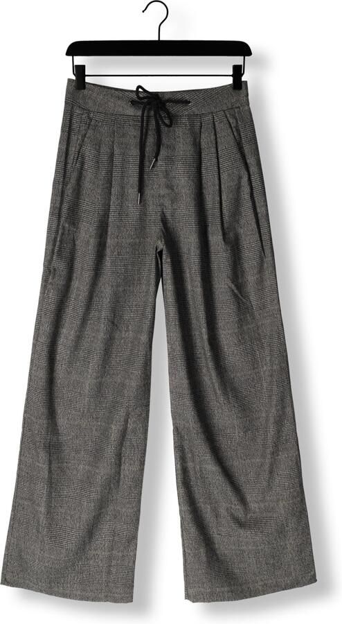 HAUTE L'AMITIÉ Haute L'Amitié Dames Broeken Michelle Check Tailor Tie Tall Pants Grijs - Foto 3