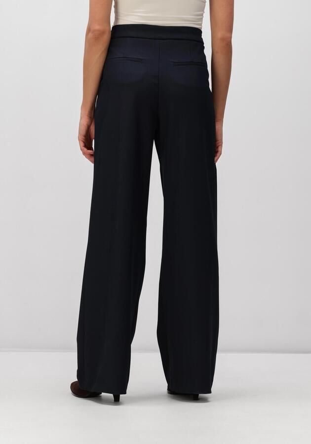 HAUTE L'AMITIÉ Haute L'Amitié Dames Broeken Michelle Tailor Tie Tall Pant Donkerblauw - Foto 2