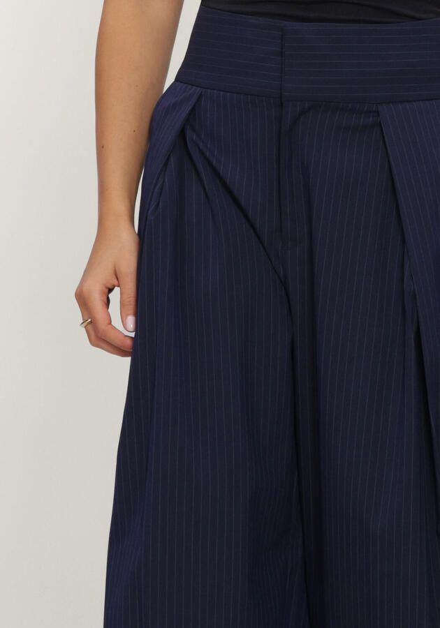 HAUTE L'AMITIÉ Haute L'Amitié Dames Broeken Navy Pin Pleat Tall Pant Donkerblauw - Foto 2