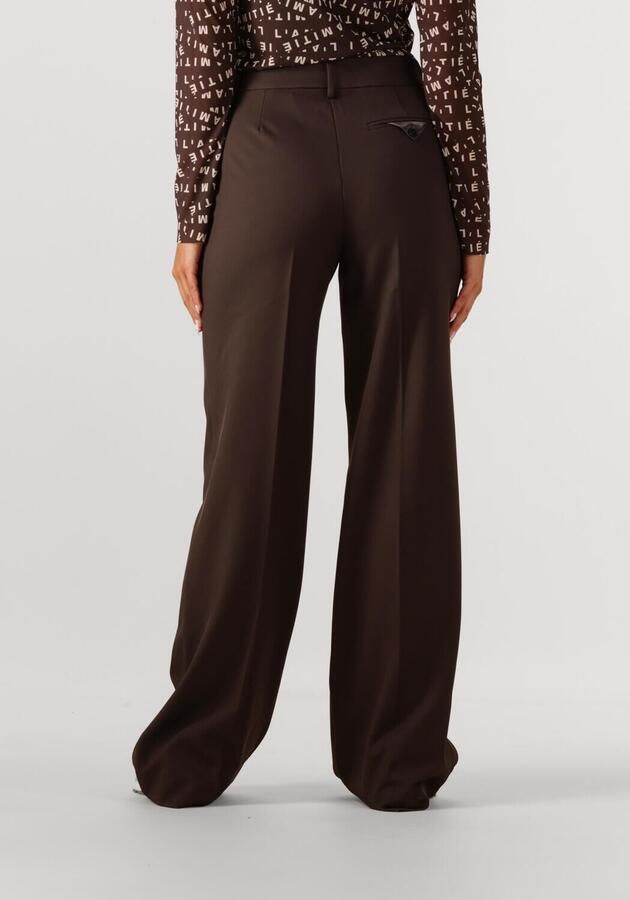 HAUTE L'AMITIÉ Haute L'Amitié Dames Broeken Premiere Plain Tall Pant Bruin