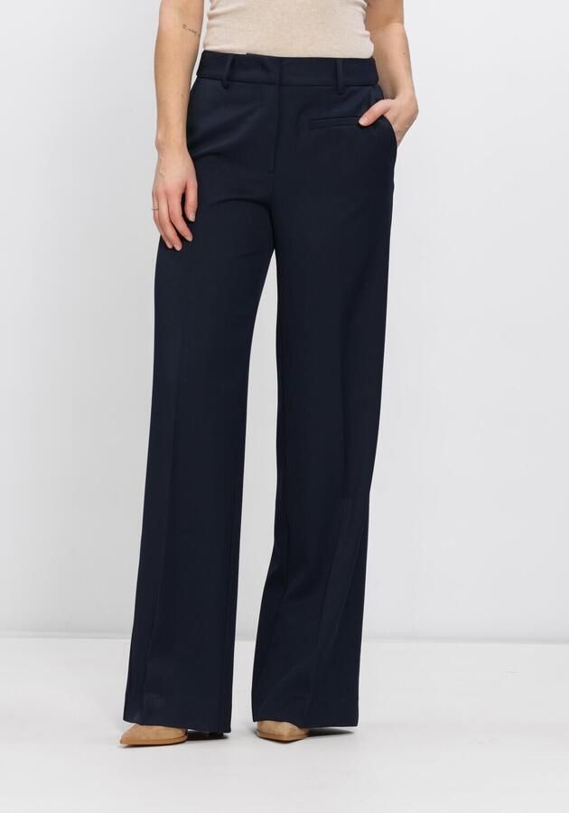 HAUTE L'AMITIÉ Haute L'Amitié Dames Broeken Premiere Plain Tall Pant Donkerblauw