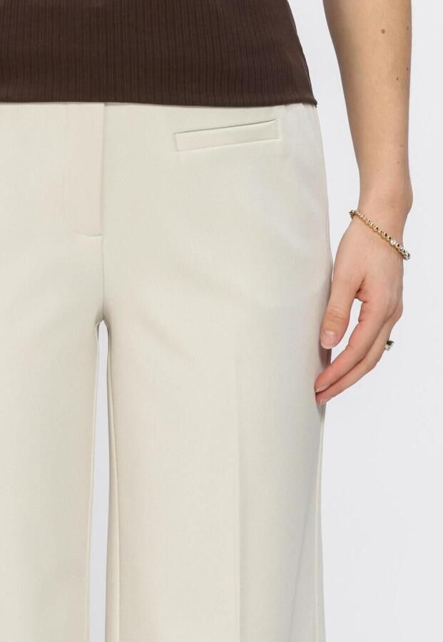 HAUTE L'AMITIÉ Haute L'Amitié Dames Broeken Premiere Plain Tall Pant Ecru - Foto 3