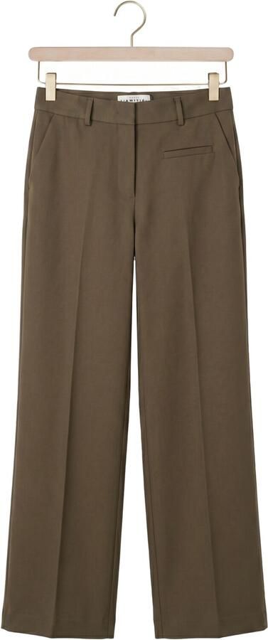 HAUTE L'AMITIÉ Haute L'Amitié Dames Broeken Premiere Plain Tall Pant Olijf - Foto 4