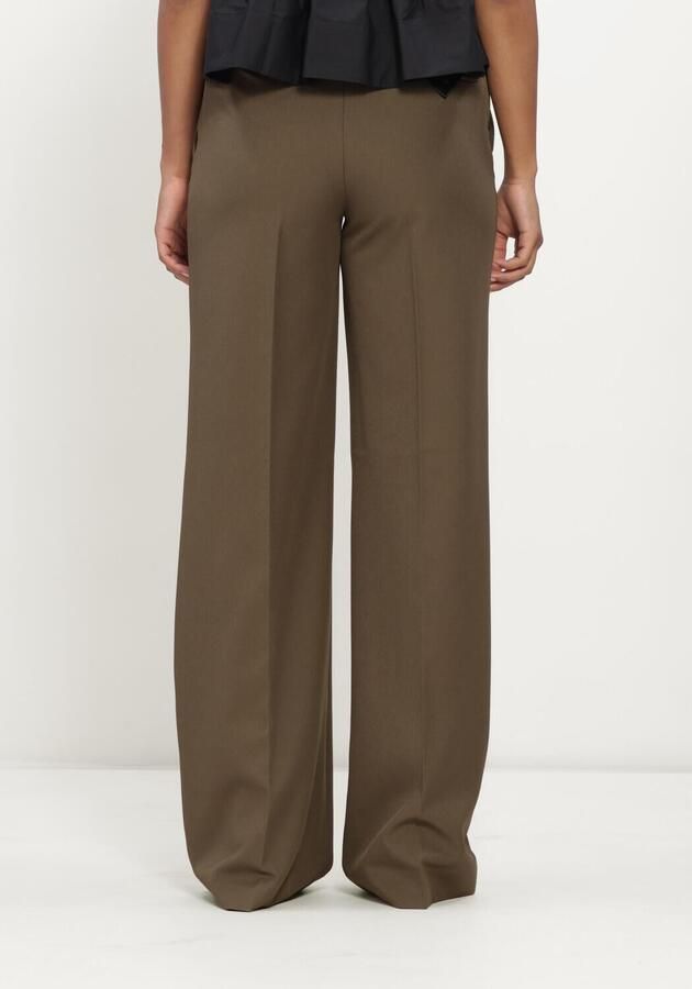 HAUTE L'AMITIÉ Haute L'Amitié Dames Broeken Premiere Plain Tall Pant Olijf - Foto 2