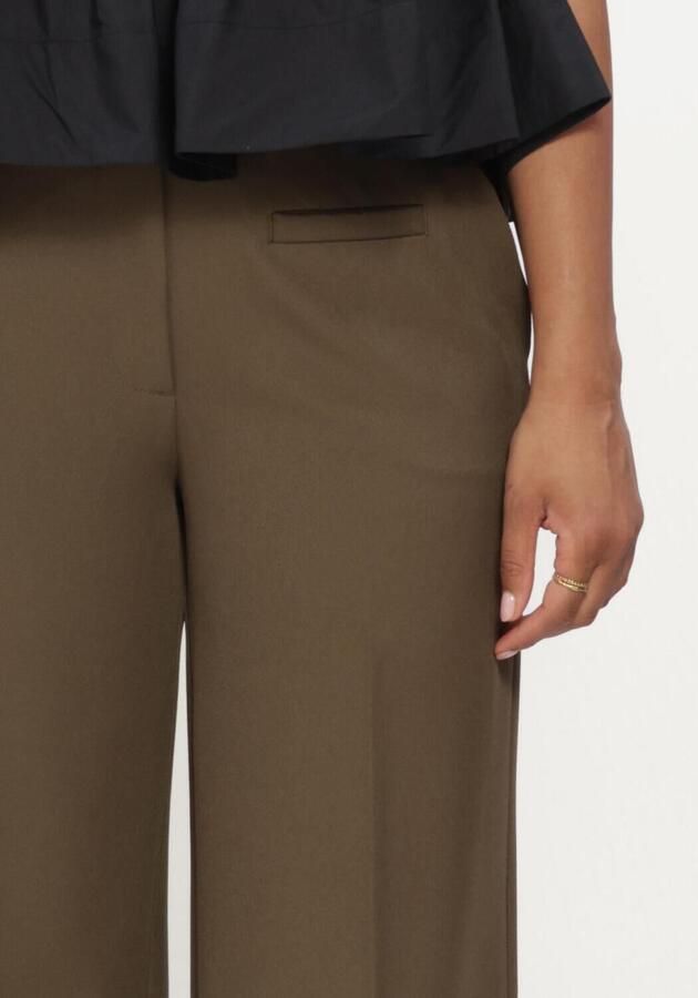 HAUTE L'AMITIÉ Haute L'Amitié Dames Broeken Premiere Plain Tall Pant Olijf - Foto 3