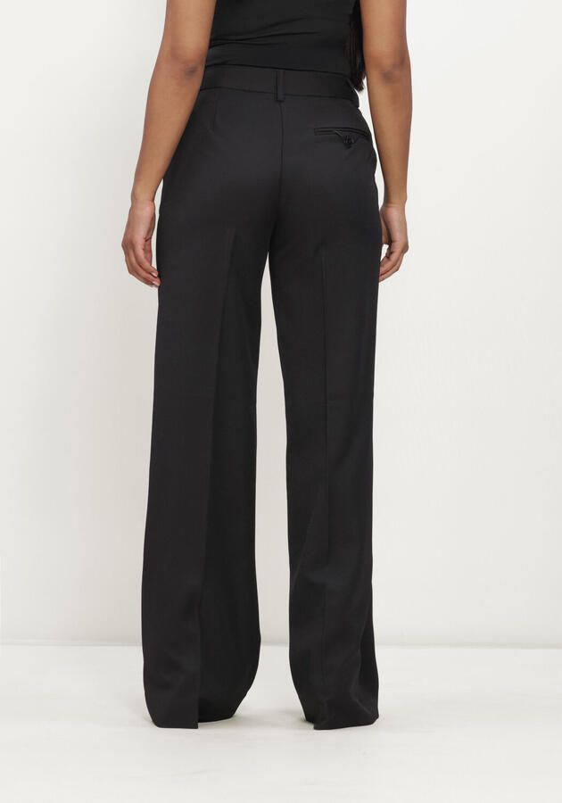 HAUTE L'AMITIÉ Haute L'Amitié Dames Broeken Premiere Plain Tall Pant Zwart - Foto 3