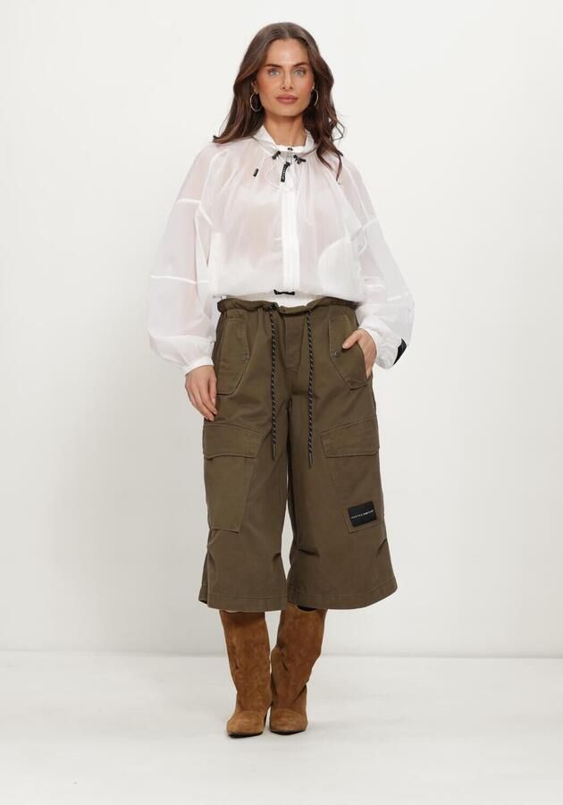 HAUTE L'AMITIÉ Haute L'Amitié Dames Broeken Pull On Cargo Bermudas Groen - Foto 4