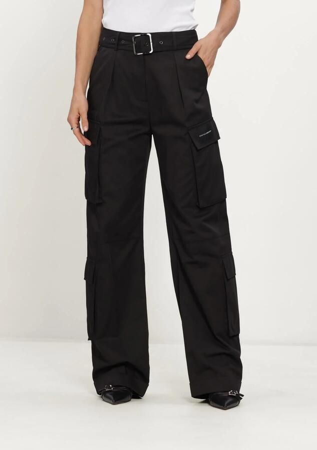 HAUTE L'AMITIÉ Haute L'Amitié Dames Broeken Rabi Cargo Pocket Tall Pant Zwart