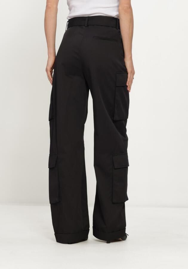 HAUTE L'AMITIÉ Haute L'Amitié Dames Broeken Rabi Cargo Pocket Tall Pant Zwart - Foto 3